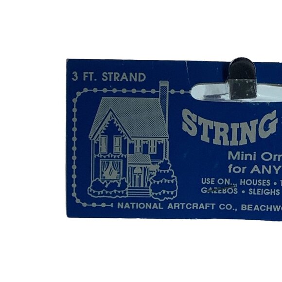 National Artcraft Co. Mini Ornaments String Lites Lights 3 Feet Colorful NEW - Picture 2 of 3